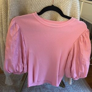Lucy Paris puff sleeve sweater shirt